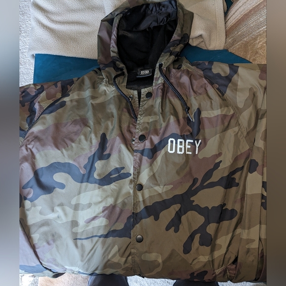 Obey jacket camouflage multicolor lightweight - Picture 2 of 6